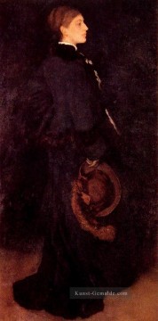  SCHWARZ Galerie - Arrangement in Braun und Schwarz Porträt von Fräulein Rosa Corder James Abbott McNeill Whistler